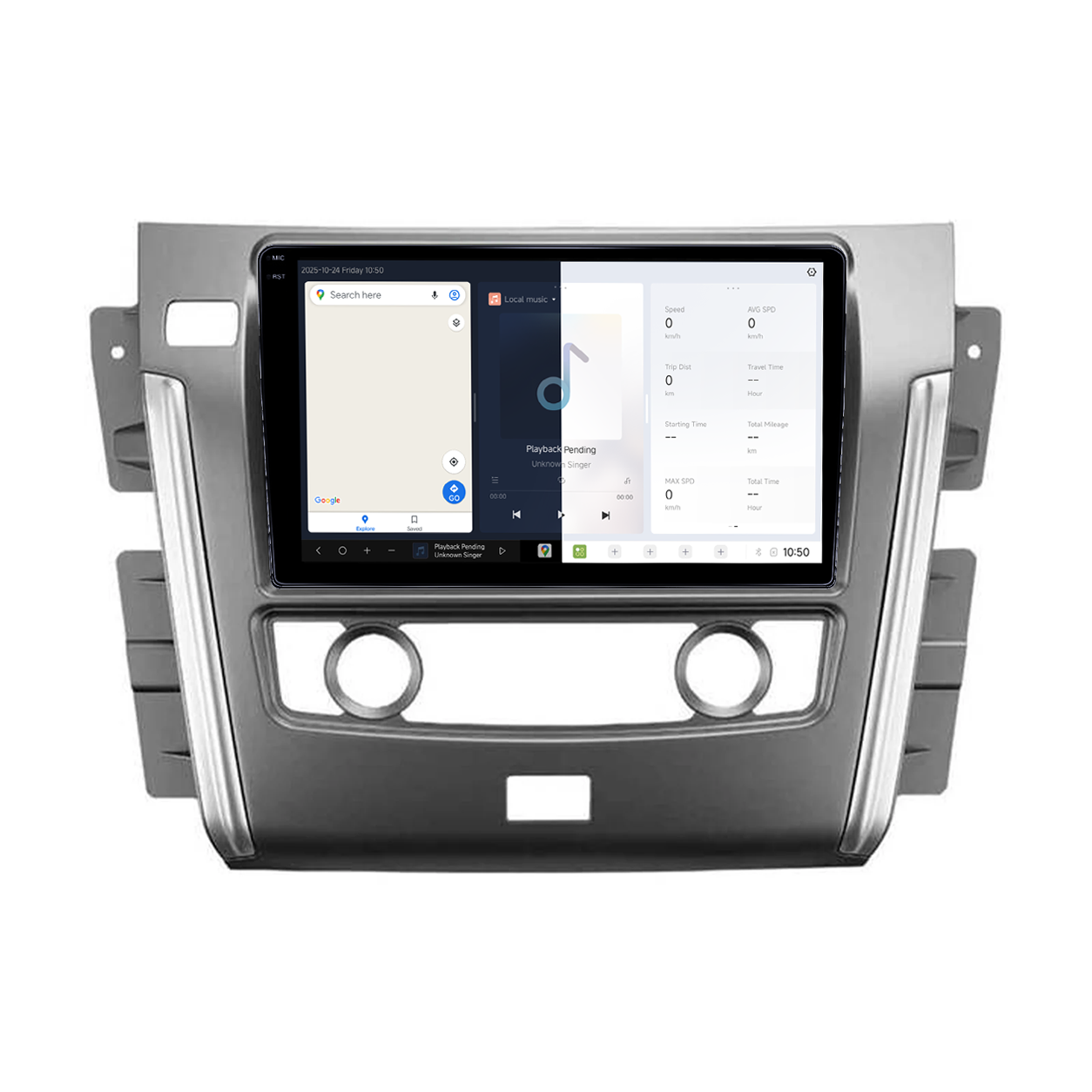 Navigatie dedicata Nissan Patrol 2010- 2020, DUDU3, 4GB RAM 64GB ROM, Octacore, Platforma 8581, Android, Display QLED 9", DSP, Carplay&AndroidAuto [2]