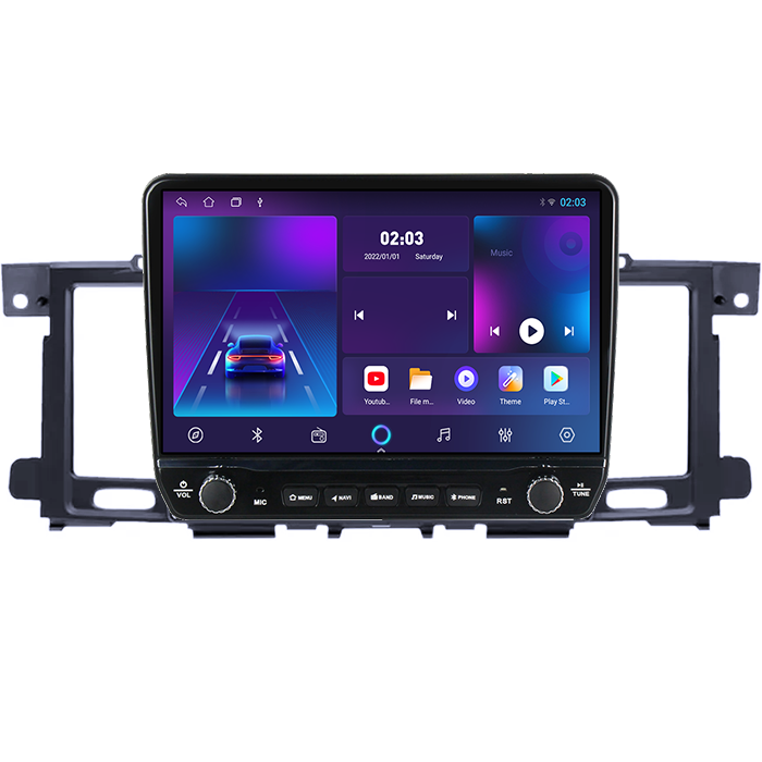 Navigatie dedicata Nissan Patrol 2010 - 2020 Tesla cu butoane rotative model 2024, 4GB RAM 64GB ROM, Procesor Quadcore, Android 14, Display QLED 10", DSP, Carplay&Android Auto [7]