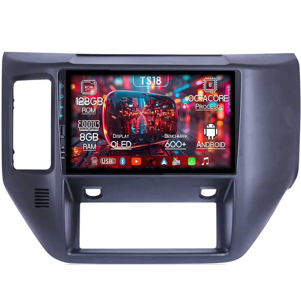 Navigatie dedicata Nissan Patrol 2004-2021, USB&Butoane fizice frontale, Platforma TS18, 9 Inch, 8GB RAM 128GB ROM, Octacore, Android 14, Android Auto&Carplay [1]