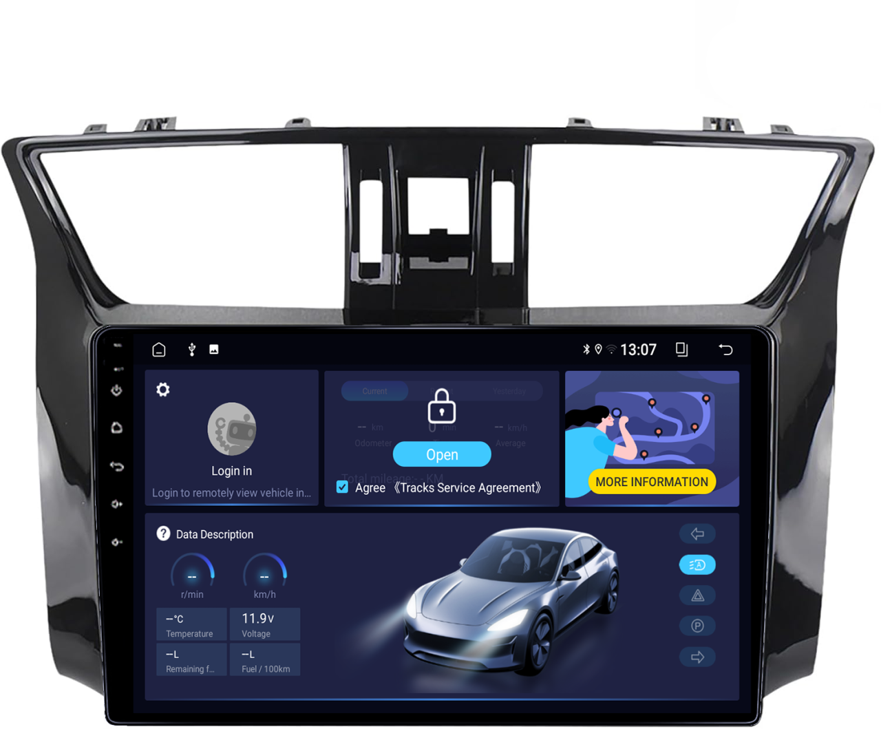 Navigatie dedicata Nissan Sylphy 2003-2012, 4GB RAM 64GB ROM, Quadcore, Android 14, Display QLED  9", DSP, Carplay&Android Auto, Suport camere AHD [2]