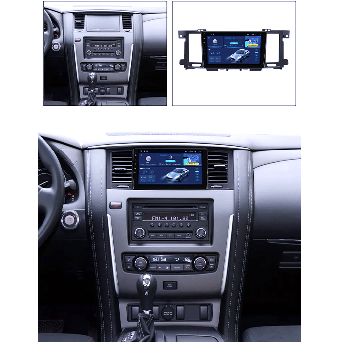 Navigatie dedicata Nissan Patrol 2010-2020, 8GB RAM 128GB ROM, Octacore, Platforma TS18, Android 14, Display QLED 9", Suporta camera 360", DSP, Carplay&Android Auto, SIM 4G, Ventilator Activ [5]
