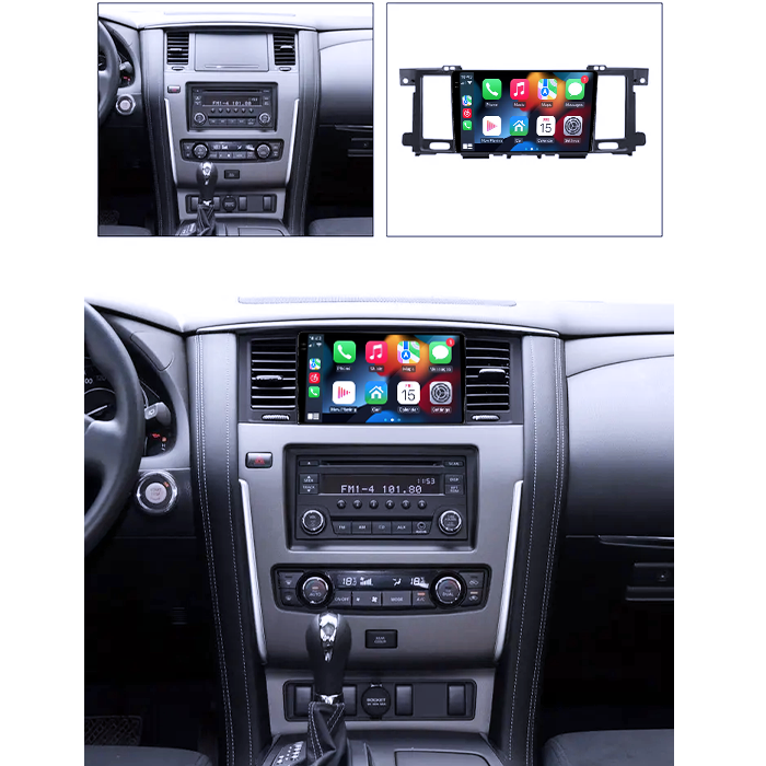 Navigatie dedicata Nissan Patrol 2010-2020, 8GB RAM 128GB ROM, Octacore, Platforma TS18, Android 14, Display QLED 9", Suporta camera 360", DSP, Carplay&Android Auto, SIM 4G, Ventilator Activ [6]