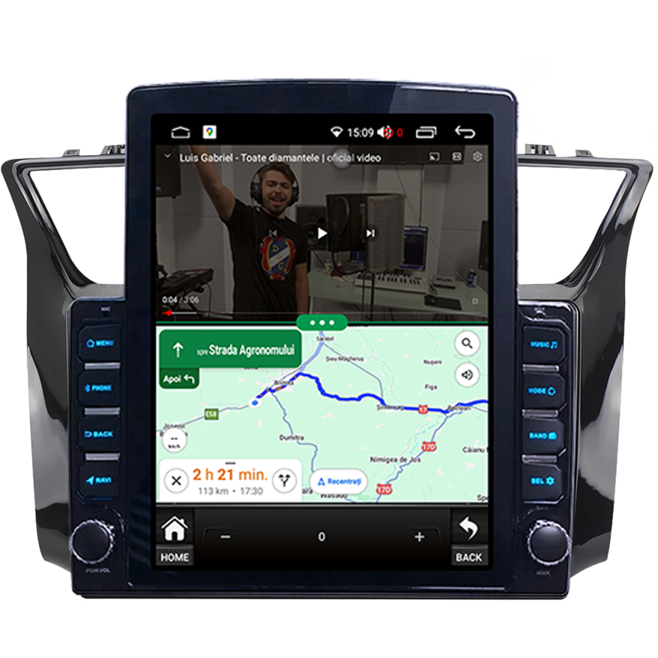Navigatie dedicata Nissan Sylphy 2003-2012 Tesla Style, ANDROID 13, 9.7 inch , 8+128GB, Internet, Aplicatii, Waze, GPS [5]