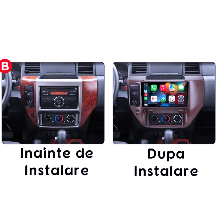 Navigatie dedicata Nissan Patrol Y61 1997-2005, Gray, 4GB RAM 64GB ROM, Procesor Qualcomm Octacore, Android 14, Rezolutie 2K, Display QLED 9", DSP, Carplay&Android Auto, SIM 4G [5]