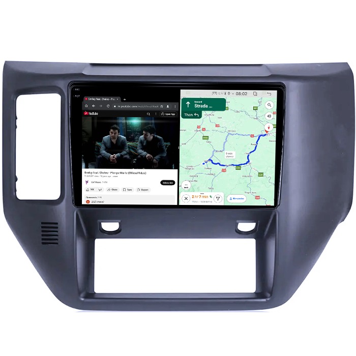 Navigatie dedicata Nissan Patrol Y61 1997-2005, Gray, 4GB RAM 64GB ROM, Quadcore, Android 14, Display QLED 1K, 9", DSP, Carplay&Android Auto, Suport camere AHD [5]