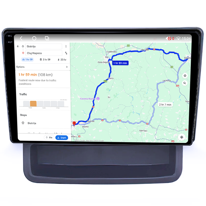 Navigatie dedicata Nissan Primastar 2001-2014, 4GB RAM 32GB ROM, Octacore, Android 14, Display QLED 1K 9", DSP, Carplay&Android Auto, SIM 4G, Bluetooth, Ventilator Activ [4]