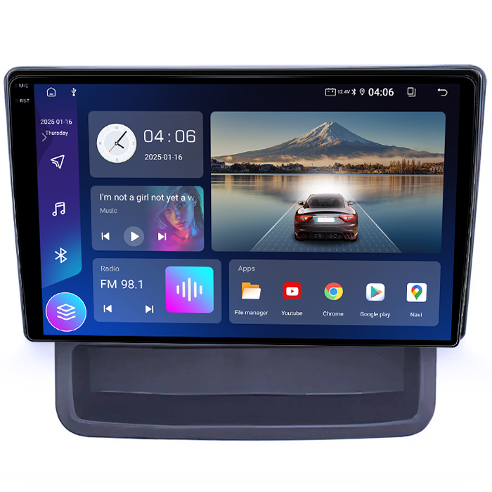 Navigatie dedicata Nissan Primastar 2001-2014, 4GB RAM 64GB ROM, Quadcore, Android 14, Display QLED 1K, 9", DSP, Carplay&Android Auto, Suport camere AHD [2]