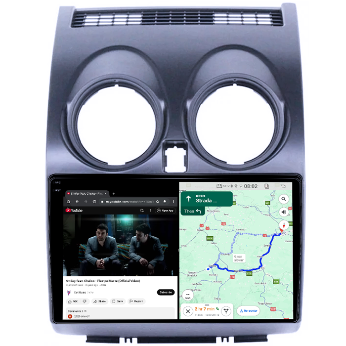 Navigatie dedicata Nissan Qashqai 2006-2013, 8GB RAM 128GB ROM, Octacore, Platforma TS18, Android 14, Display QLED 9", Suporta camera 360", DSP, Carplay&Android Auto, SIM 4G, Ventilator Activ [4]