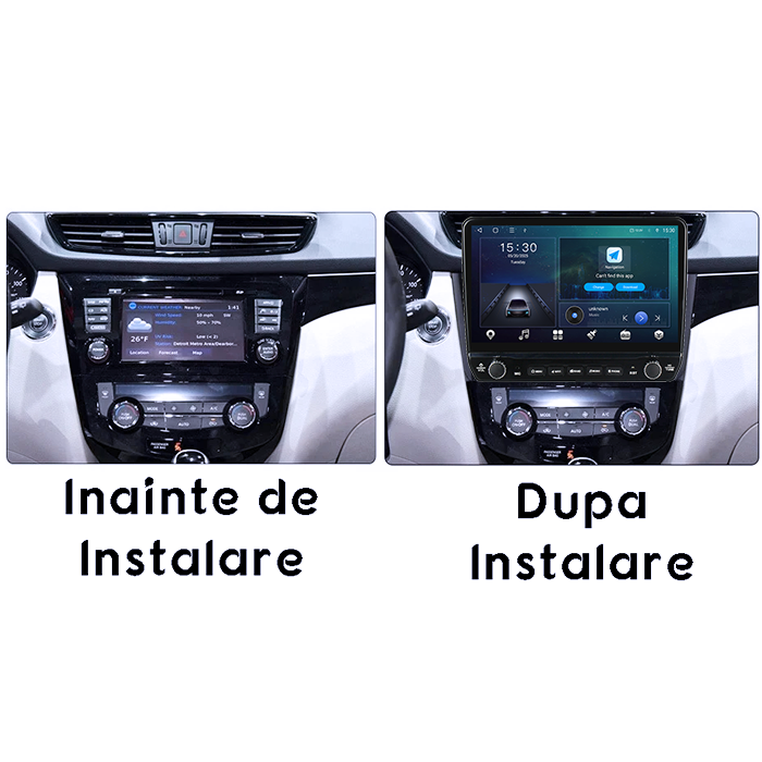 Navigatie dedicata Nissan Qashqai (2013-2018) Tesla cu butoane rotative model 2024, 4GB RAM 64GB ROM, Procesor Quadcore, Android 14, Display QLED 10", DSP, Carplay&Android Auto [3]