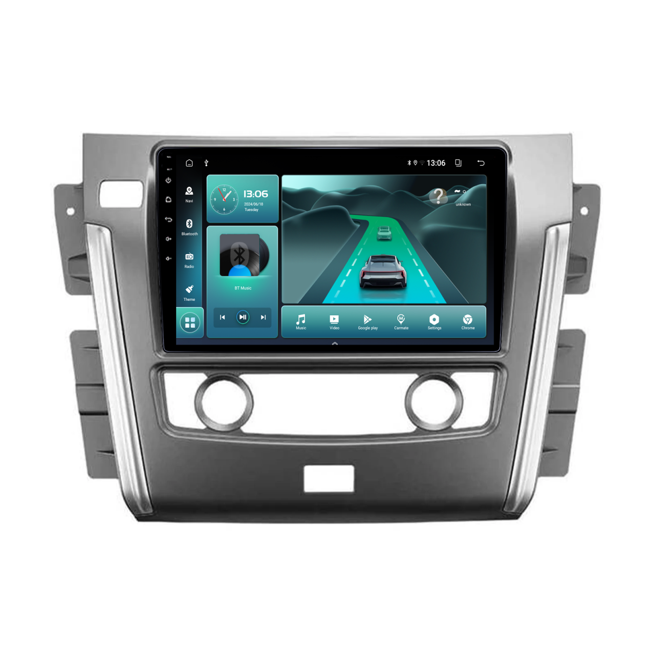 Navigatie dedicata Nissan Patrol 2010- 2020, 12GB RAM 256GB ROM, Android 14, Rezolutie 2K, Display QLED, 9", DSP, Carplay, Android Auto, Internet, Youtube, Waze, Wi Fi, USB [4]