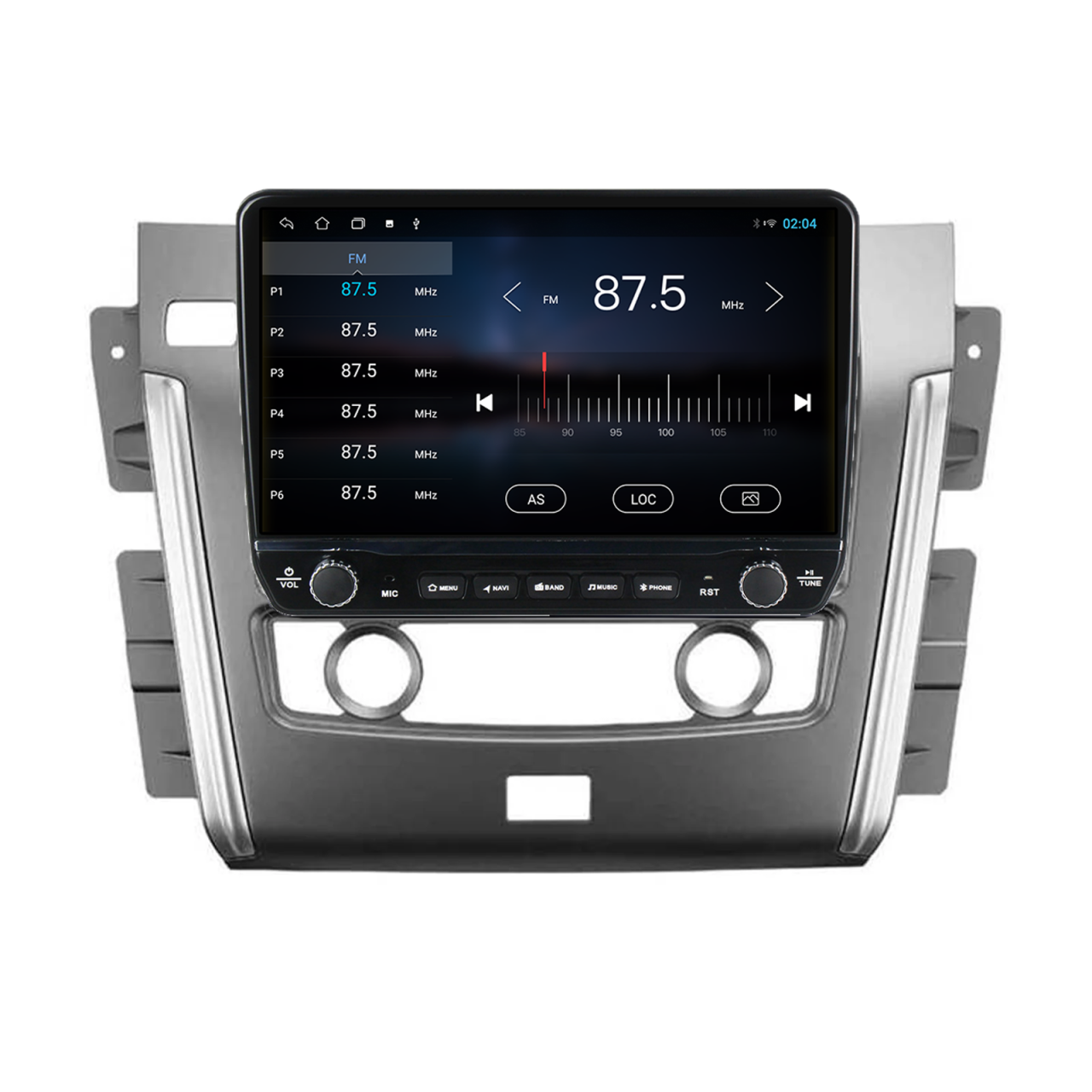 Navigatie dedicata Nissan Patrol 2010- 2020 Tesla Cu Butoane Rotative Model 2024, 4GB RAM 64GB ROM, Procesor Quadcore, Android 14, Display QLED 10", DSP, Carplay&AndroidAuto [4]