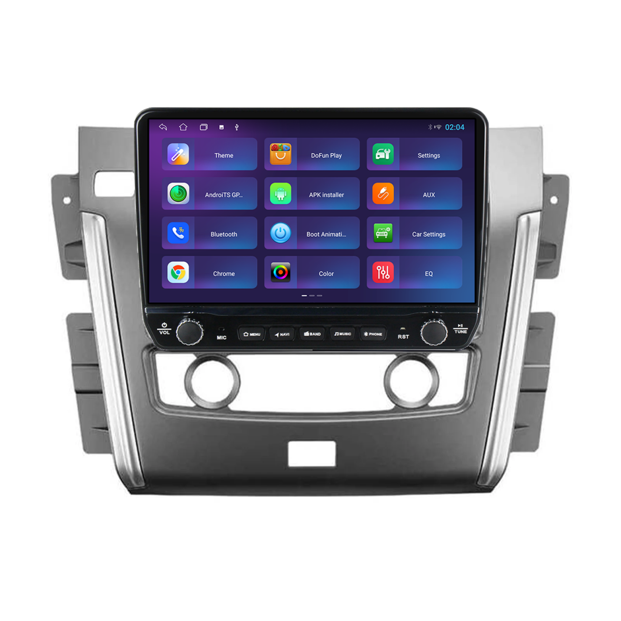 Navigatie dedicata Nissan Patrol 2010- 2020 Tesla Cu Butoane Rotative Model 2024, 4GB RAM 64GB ROM, Procesor Quadcore, Android 14, Display QLED 10", DSP, Carplay&AndroidAuto [3]