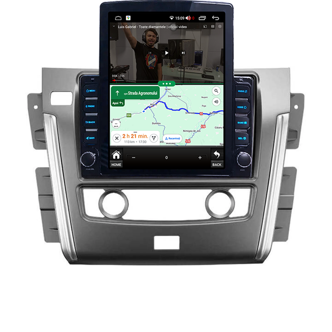 Navigatie dedicata Nissan Patrol 2010- 2020 Tesla Style, ANDROID 13, 9.7 inch , 8+128GB, Internet, Aplicatii, Waze, GPS [5]