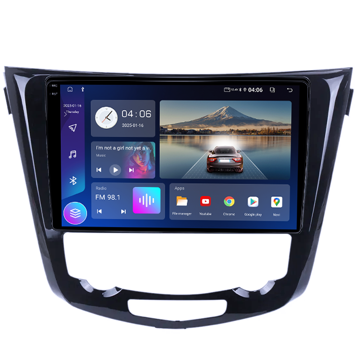 Navigatie dedicata Nissan Qashqai X-trail 2013, 4GB RAM 64GB ROM, Quad Core, Display 9" QLED 1K, Carplay, Android 14, Bluetooth, Magazin Play, Suport Camere AHD [4]