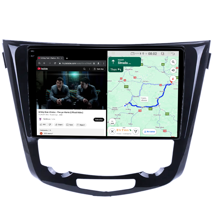 Navigatie dedicata Nissan Qashqai X-trail 2013, 4GB RAM 64GB ROM, Quad Core, Display 9" QLED 1K, Carplay, Android 14, Bluetooth, Magazin Play, Suport Camere AHD [6]