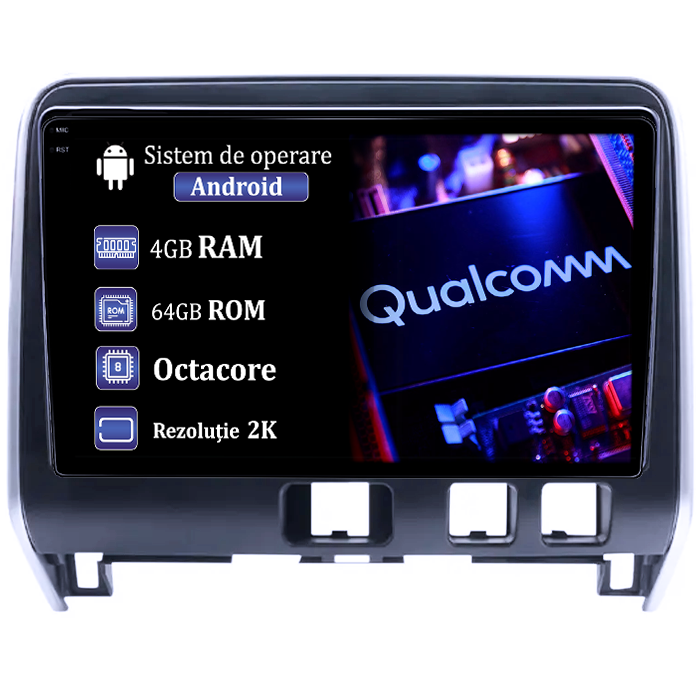 Navigatie dedicata Nissan Serena 2016-2018, 4GB RAM 64GB ROM, Procesor Qualcomm Octacore, Android 14, Rezolutie 2K, Display QLED 9", DSP, Carplay&Android Auto, SIM 4G [1]