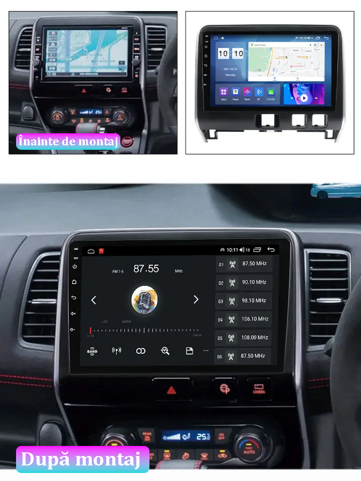 Navigatie dedicata Nissan Serena 2016-2018,  4GB RAM 64GB ROM, Octacore, Android 14, Display QLED 9", DSP, Carplay&Android Auto, SIM 4G, Ventilator Activ [3]