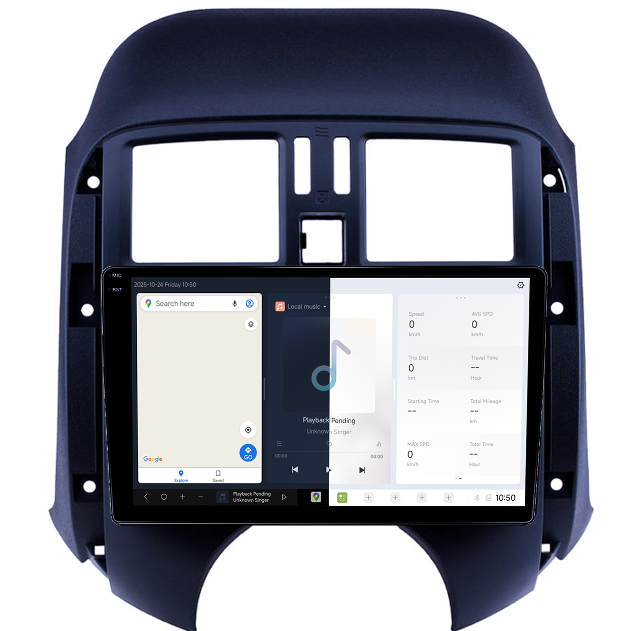 Navigatie dedicata Nissan Sunny 2011, DUDU3, 4GB RAM 64GB ROM, Octacore, Platforma 8581, Android, Display QLED 9", DSP, Carplay&AndroidAuto [2]