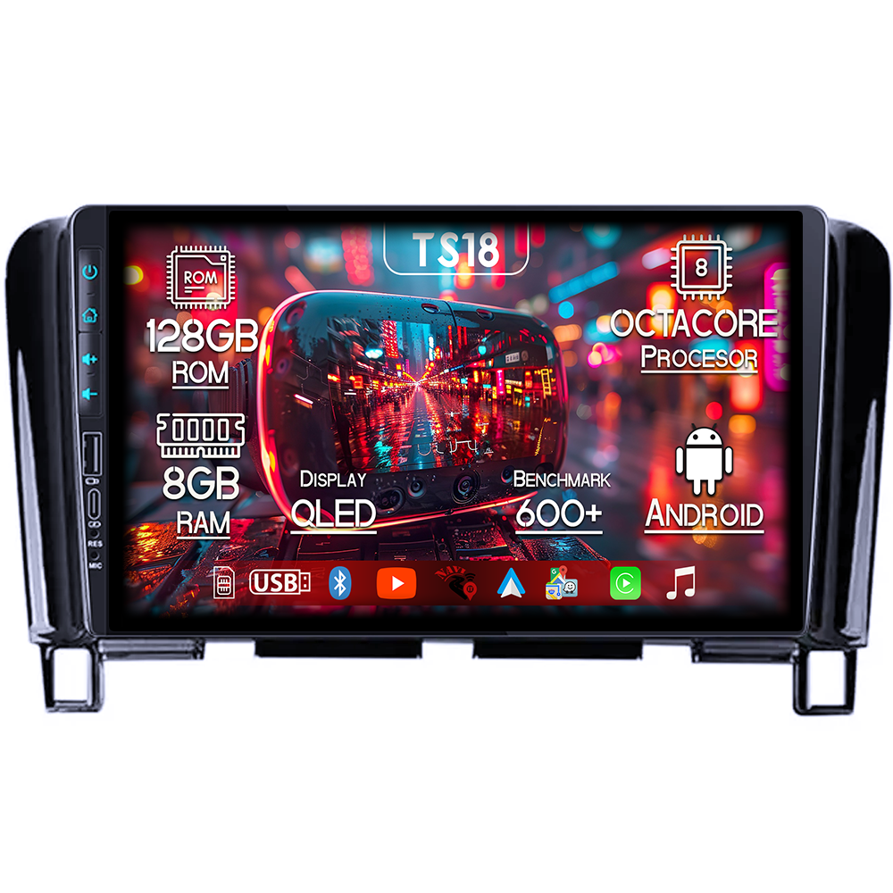 Navigatie dedicata Nissan Serena 4 2010-2016, USB&Butoane fizice frontale, Platforma TS18, 9 Inch, 8GB RAM 128GB ROM, Octacore, Android 14, Android Auto&Carplay [1]
