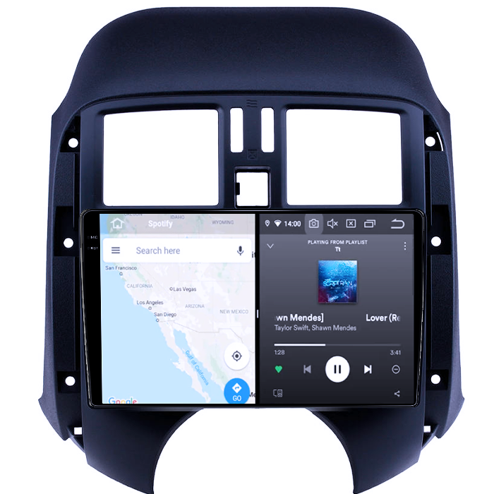 Navigatie dedicata Nissan Sunny 2011, 8GB RAM 128GB ROM, Octacore, Platforma 7862, Android 14, Display QLED 9" 2K, Suporta camera 360", DSP, Carplay&Android Auto, SIM [2]