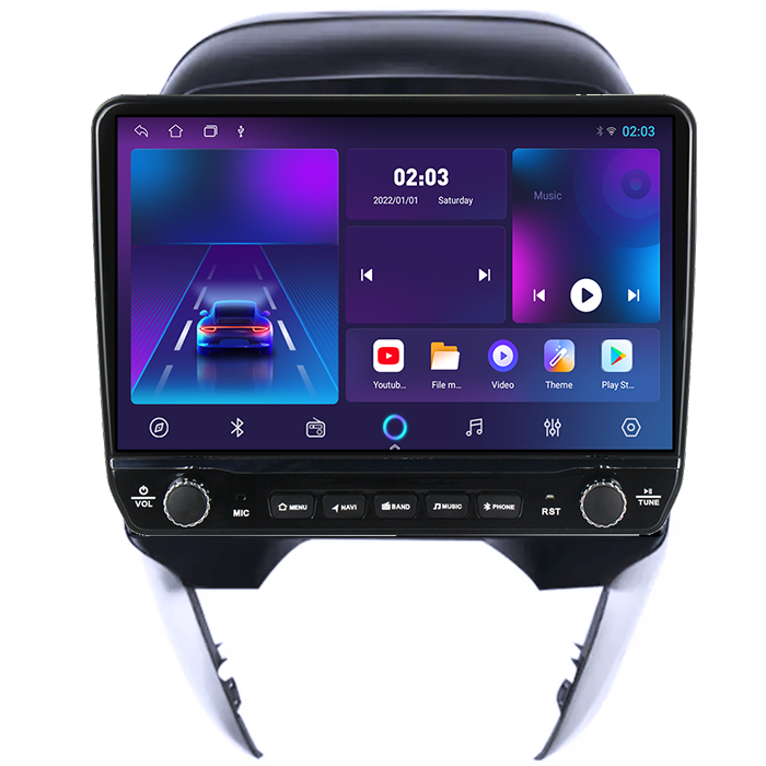 Navigatie dedicata Nissan Sunny 2019 Tesla cu butoane rotative model 2024, 4GB RAM 64GB ROM, Procesor Quadcore, Android 14, Display QLED 10", DSP, Carplay&Android Auto [6]