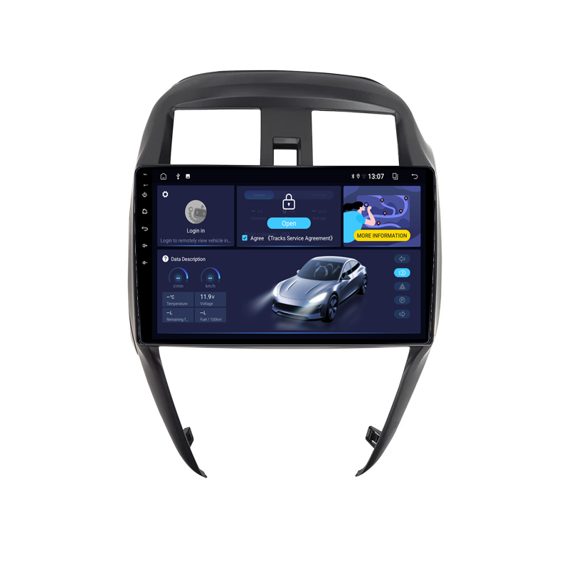 Navigatie dedicata Nissan Sunny 2016-2019, 4GB RAM 64GB ROM, Quadcore, Android 14, Display QLED  9", DSP, Carplay&Android Auto, Suport camere AHD [2]