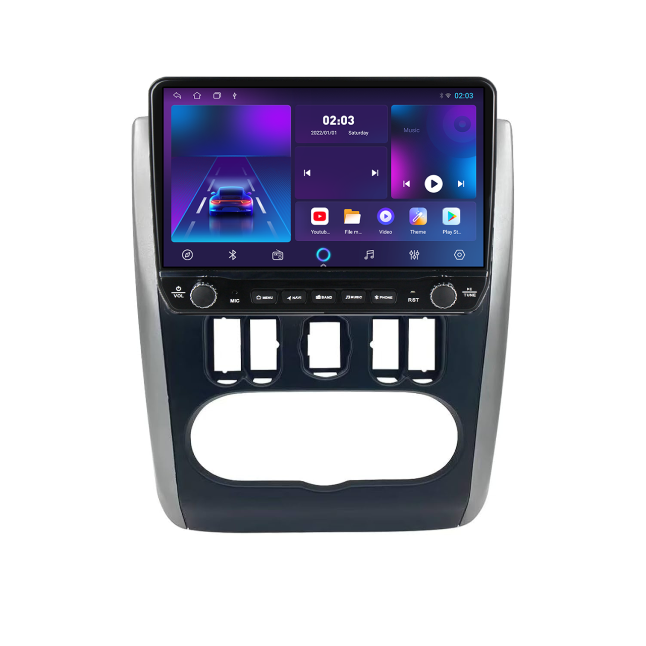 Navigatie dedicata Nissan Almera G15 2012-2019 Tesla Cu Butoane Rotative Model 2024, ANDROID 13, 10 inch , 8+128GB, Internet, Aplicatii, Waze, GPS [2]