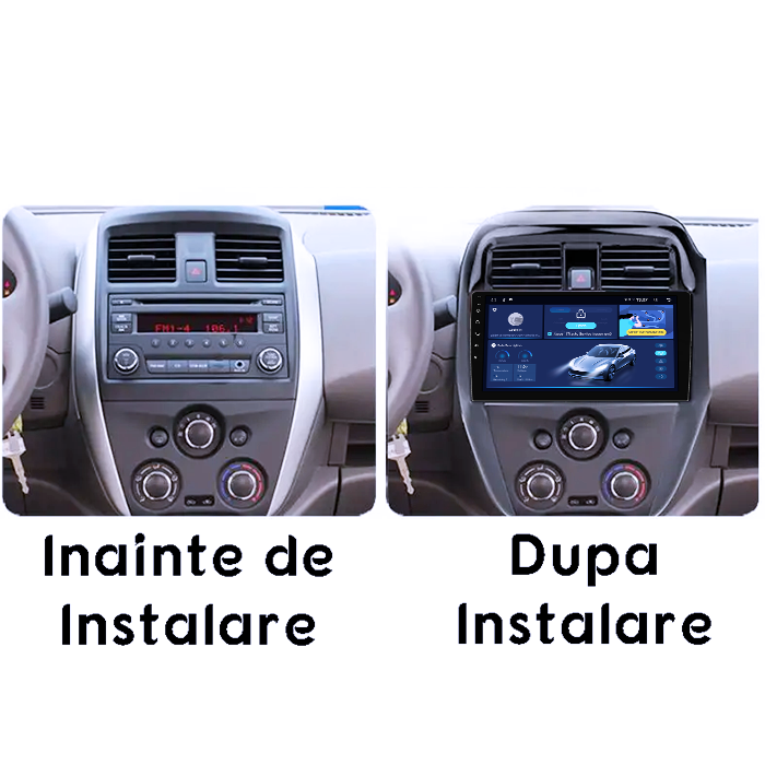 (Resigilata) Navigatie dedicata Nissan Sunny 2019, 2GB RAM 32GB ROM, Quad Core, Display 9" IPS Full HD, Carplay&Android Auto, Android 14, Suport camere AHD [2]