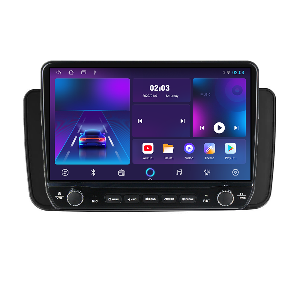 Navigatie dedicata Nissan Leaf 2017-2024 Tesla Cu Butoane Rotative Model 2024, 4GB RAM 64GB ROM, Procesor Quadcore, Android 14, Display QLED 10", DSP, Carplay&AndroidAuto [2]
