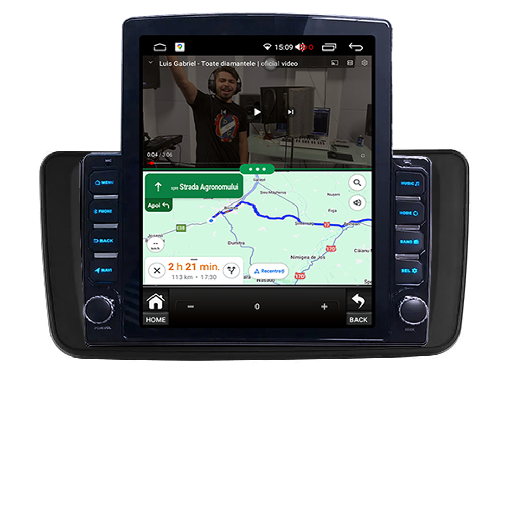 Navigatie dedicata Nissan Leaf 2017-2024 Tesla Style, 4GB RAM 64GB ROM, Procesor Quadcore, Android 14, Display QLED 9.7", DSP, Carplay&Android Auto [5]