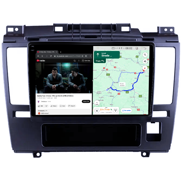 Navigatie dedicata Nissan Tiida 2005-2010, 4GB RAM 64GB ROM, Procesor Qualcomm Octacore, Android 14, Rezolutie 2K, Display QLED 9", DSP, Carplay&Android Auto, SIM [4]