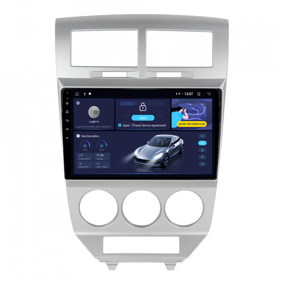 Navigatie dedicata Dodge Caliber 2007-2014, 12GB RAM 256GB ROM, Android 14, Rezolutie 2K, Display QLED, 9", DSP, Carplay, Android Auto, Internet, Youtube, Waze, Wi Fi, USB [2]