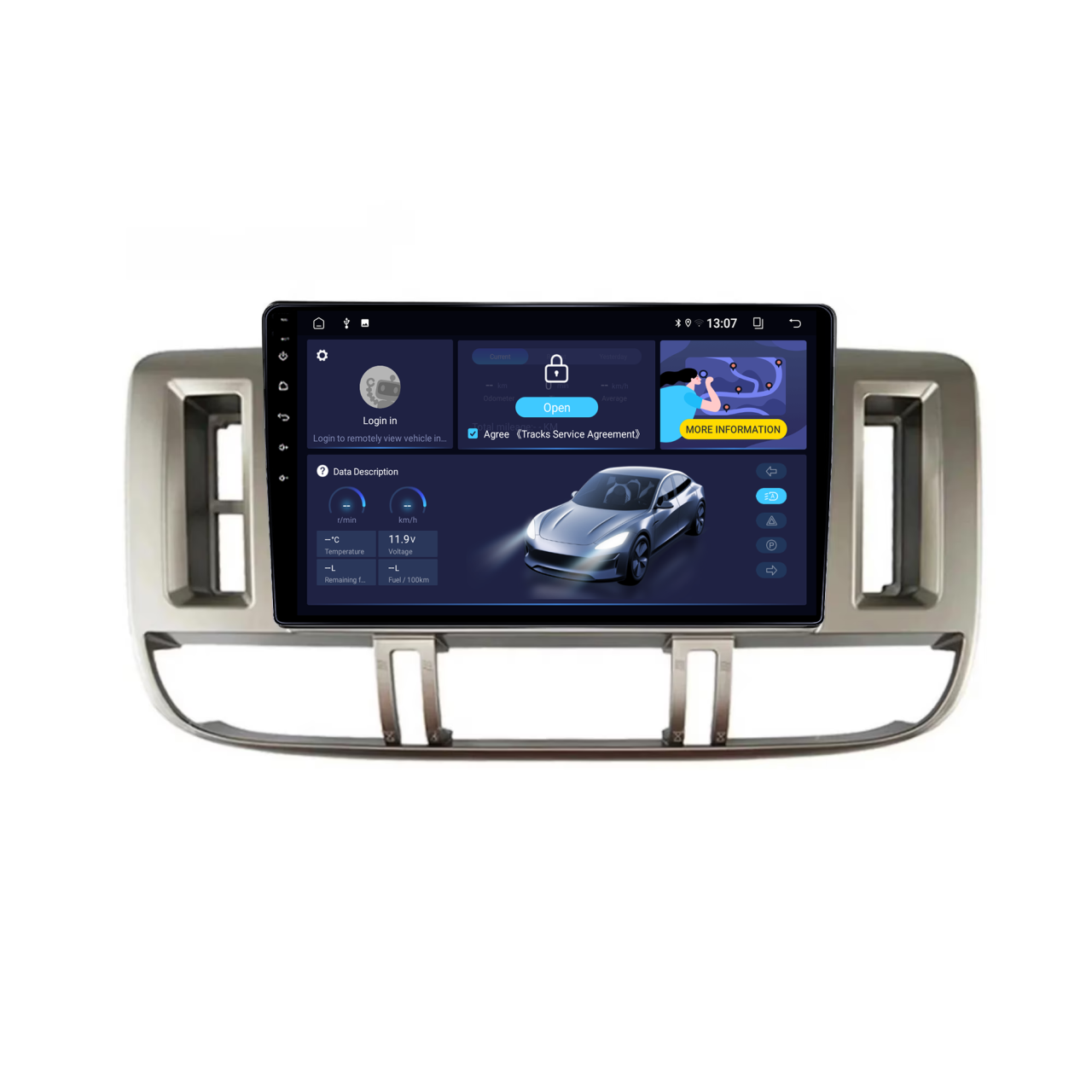 Navigatie dedicata Nissan X-Trail 2001-2006, 4GB RAM 32GB ROM, Octacore, Android 14, Display QLED  9", DSP, Carplay&Android Auto, SIM 4G, Bluetooth, Ventilator Activ [2]