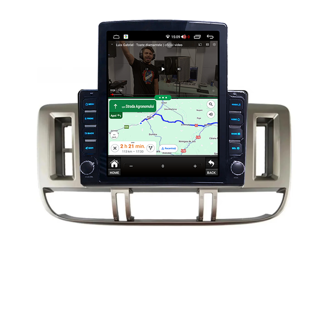 Navigatie dedicata Nissan X-Trail 2001-2006 Tesla Style, ANDROID 13, 9.7 inch , 8+128GB, Internet, Aplicatii, Waze, GPS [5]