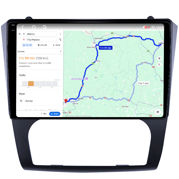 Navigatie dedicata Nissan Teana Altima 2008-2012, 4GB RAM 32GB ROM, Octacore, Android 14, Display QLED 1K 9", DSP, Carplay&Android Auto, SIM 4G, Bluetooth, Ventilator Activ [4]