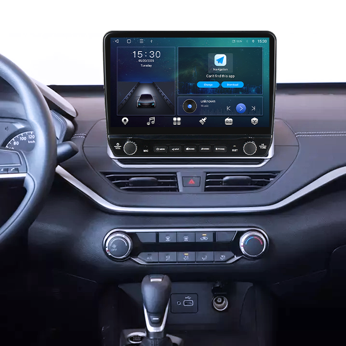 Navigatie dedicata Nissan Altima 2018-2020 Tesla cu butoane rotative model 2024, 4GB RAM 64GB ROM, Procesor Quadcore, Android 14, Display QLED 10", DSP, Carplay&Android Auto [5]