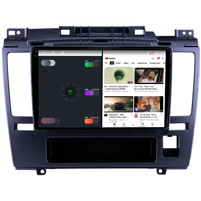 Navigatie dedicata Nissan Tiida 2005-2010, 4GB RAM 64GB ROM, Octacore, Android 14, Display QLED 1K 9", Carplay&Android Auto, SIM 4G, Ventilator Activ [3]