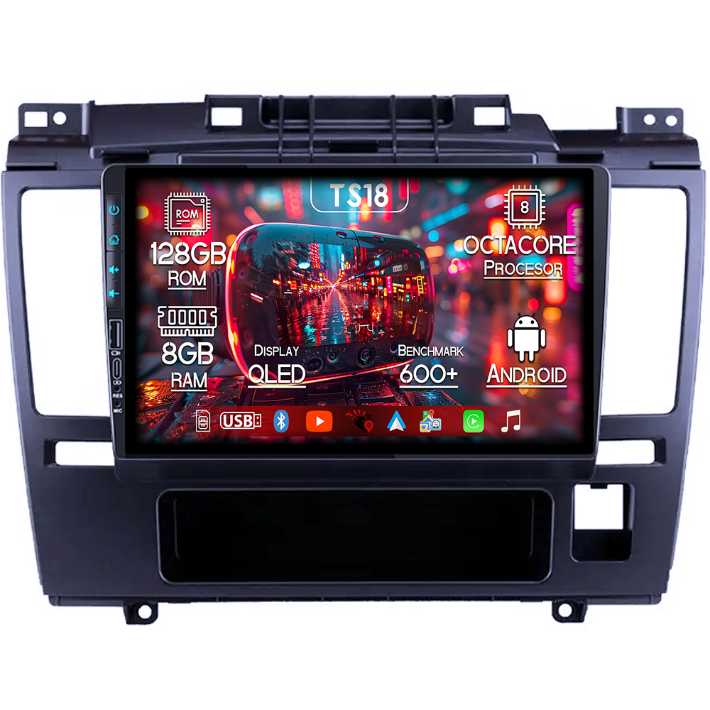 Navigatie dedicata Nissan Tiida 2005-2010, USB&Butoane fizice frontale, Platforma TS18, 9 Inch, 8GB RAM 128GB ROM, Octacore, Android 14, Android Auto&Carplay [1]