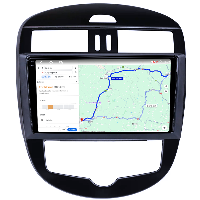 Navigatie dedicata Nissan Tiida 2011-2015, 4GB RAM 64GB ROM, Octacore, Android 14, Display QLED 1K 10", Carplay&Android Auto, SIM 4G, Ventilator Activ [4]