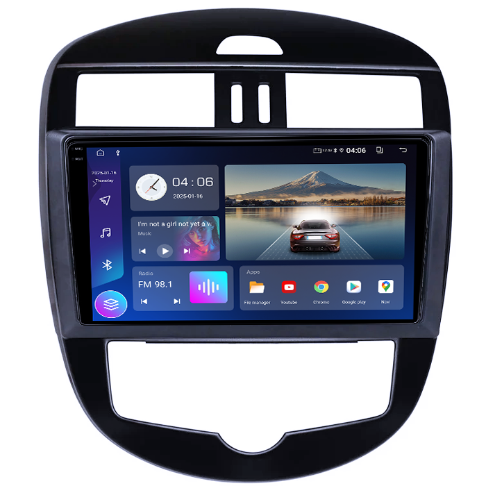 Navigatie dedicata Nissan Tiida 2011-2015, 4GB RAM 64GB ROM, Quad Core, Display 10.25" QLED 1K, Carplay, Android 14, Bluetooth, Magazin Play, Suport Camere AHD [3]