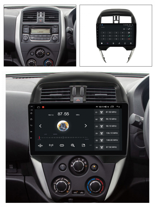 Navigatie dedicata Nissan Versa 2014-2020, 4 GB RAM 32 ROM, Android 13, Display QLED, 10", DSP, Carplay, Android Auto, Internet, Youtube , Waze , WI-FI , USB , Bluetooth [6]