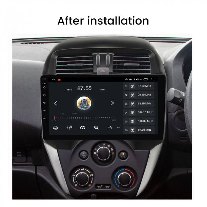 Navigatie dedicata Nissan Versa 2014-2020, 4 GB RAM 32 ROM, Android 13, Display QLED, 10", DSP, Carplay, Android Auto, Internet, Youtube , Waze , WI-FI , USB , Bluetooth [5]