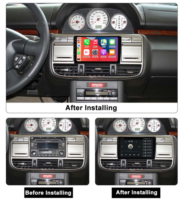 Navigatie dedicata Nissan X-Trail 2000-2007, 4 GB RAM 32 ROM, Android 13, Display QLED, 10", DSP, Carplay, Android Auto, Internet, Youtube , Waze , WI-FI , USB , Bluetooth [5]
