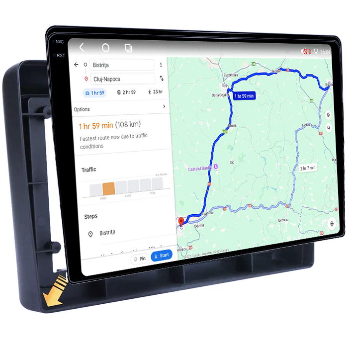 Navigatie dedicata Nissan X-Trail 2000-2007, 4GB RAM 64GB ROM, Octacore, Android 14, Display QLED 1K 10", Carplay&Android Auto, SIM 4G, Ventilator Activ [4]