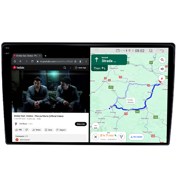 Navigatie dedicata Nissan X-Trail 2000-2007, 4GB RAM 64GB ROM, Quad Core, Display 10" QLED 1K, Carplay, Android 14, Bluetooth, Magazin Play, Suport Camere AHD [4]