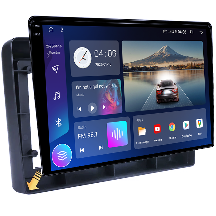 Navigatie dedicata Nissan X-Trail 2000-2007, 4GB RAM 64GB ROM, Quad Core, Display 10" QLED 1K, Carplay, Android 14, Bluetooth, Magazin Play, Suport Camere AHD [2]