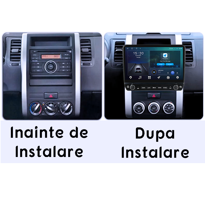 Navigatie dedicata Nissan X-Trail 2007-2015 Tesla cu butoane rotative model 2024, 4GB RAM 64GB ROM, Procesor Quadcore, Android 14, Display QLED 10", DSP, Carplay&Android Auto [4]