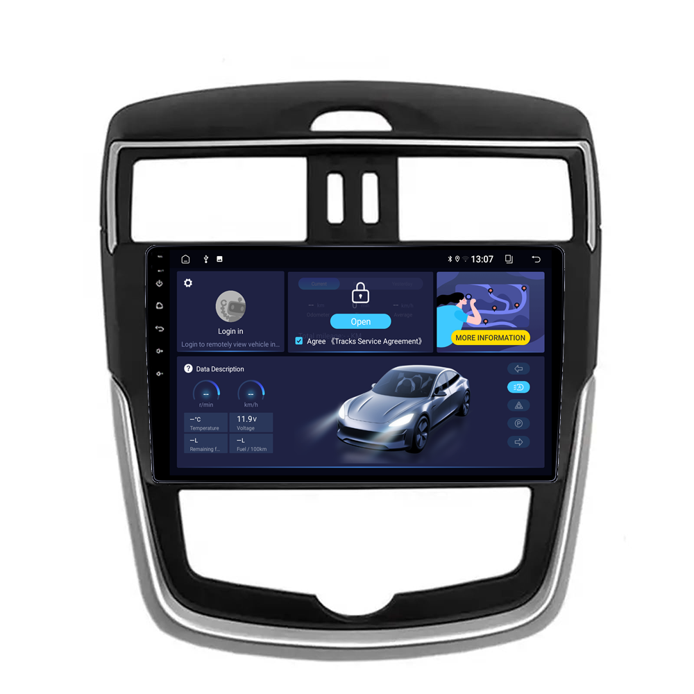 Navigatie dedicata Nissan Tiida 2016-2020, 12GB RAM 256GB ROM, Android 14, Rezolutie 2K, Display QLED, 9", DSP, Carplay, Android Auto, Internet, Youtube, Waze, Wi Fi, USB [2]