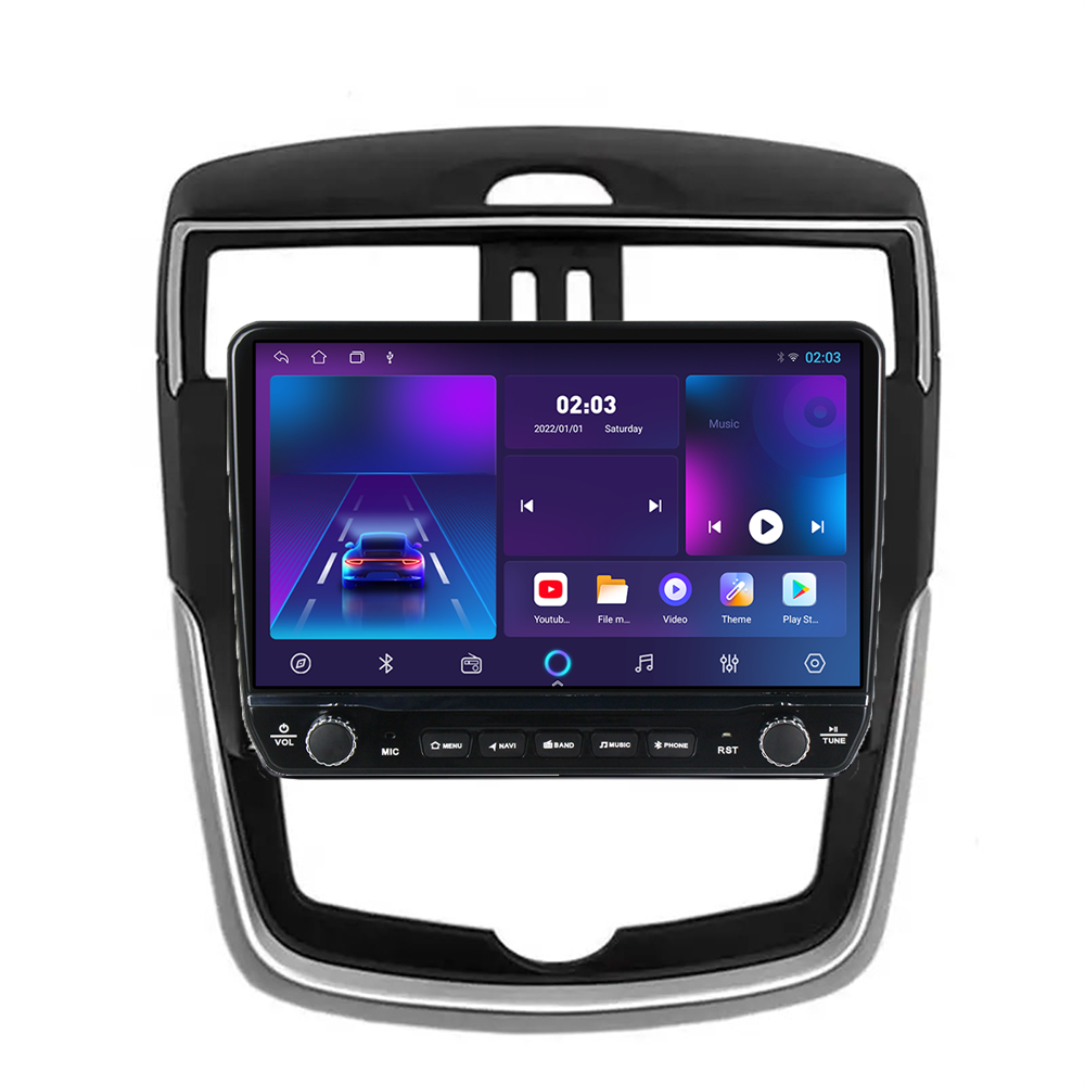Navigatie dedicata Nissan Tiida 2016-2020 Tesla Cu Butoane Rotative Model 2024, 4GB RAM 64GB ROM, Procesor Quadcore, Android 14, Display QLED 10", DSP, Carplay&AndroidAuto [2]