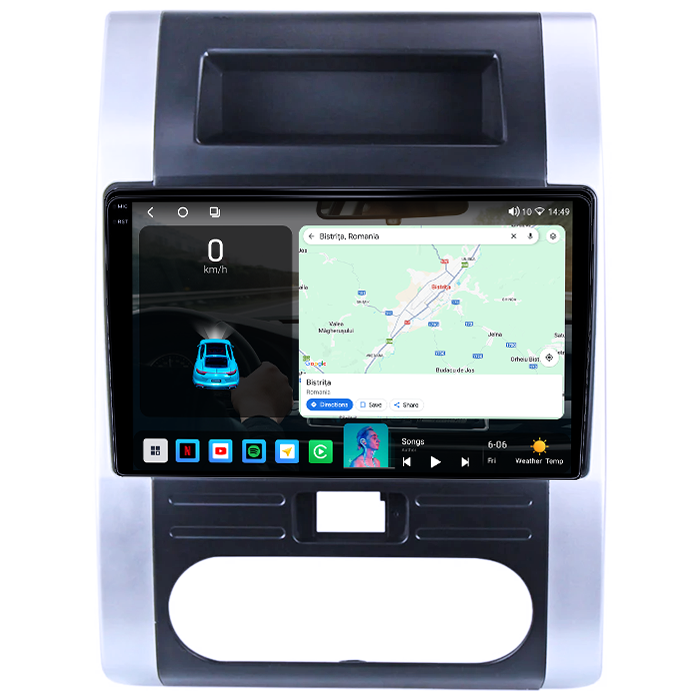 Navigatie dedicata Nissan X-Trail 2007-2015, 4GB RAM 64GB ROM, Octacore, Android 14, Display QLED 1K 10", Carplay&Android Auto, SIM 4G, Ventilator Activ [2]